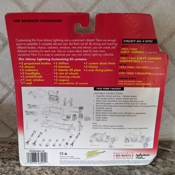 NIB Johnny Lightning 1923 Ford T-Bucket Customizing Kit - Picture 5 of 6